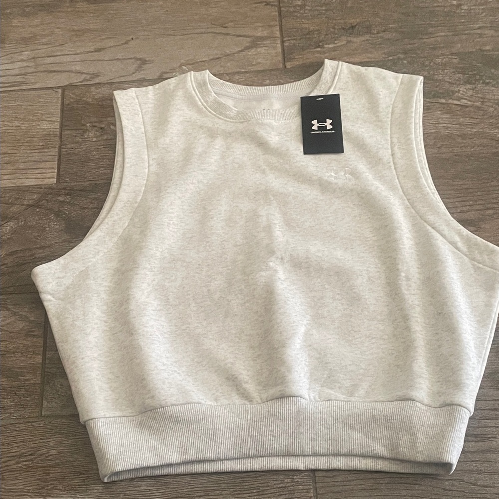 Under Armour Women's Light Gray Muscle Tee